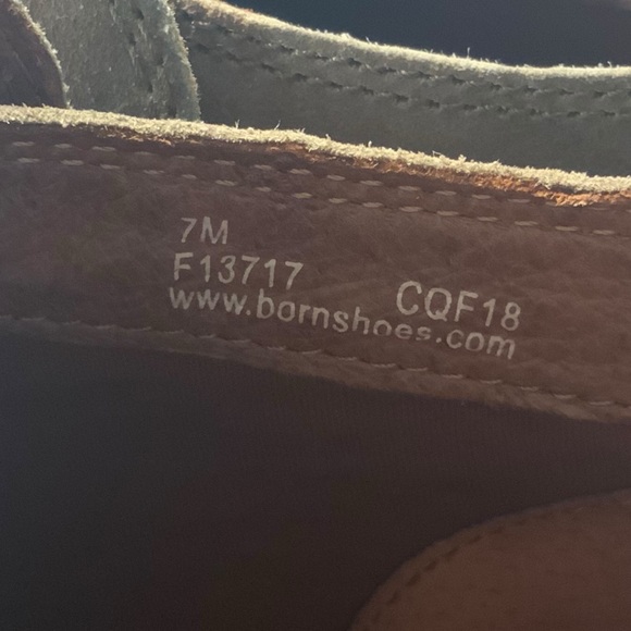 Born Sylvia Suede Leather Heel Bootie Boot Brown Marmotta Distressed - Picture 4 of 8